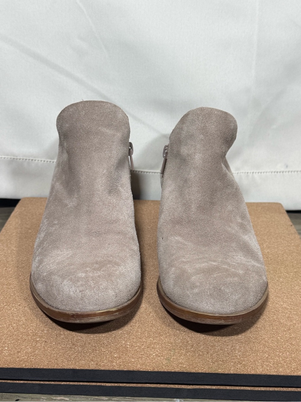 Lucky Brand Women's Suede Slip-On Ankle Clogs - Taupe